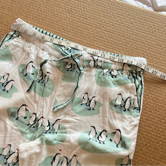 NWT Munki Munki flanel Penguins in Love super soft Flannel Pajama Set size S - Picture 12 of 16